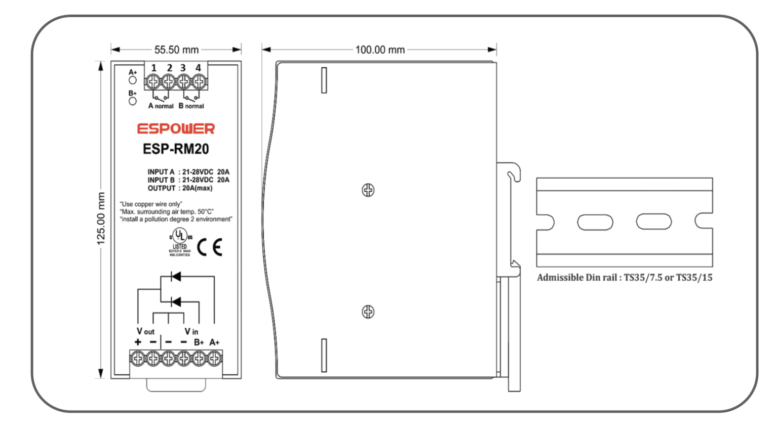 REDUNDANT POWER SUPPLY MODULE ESPOWER