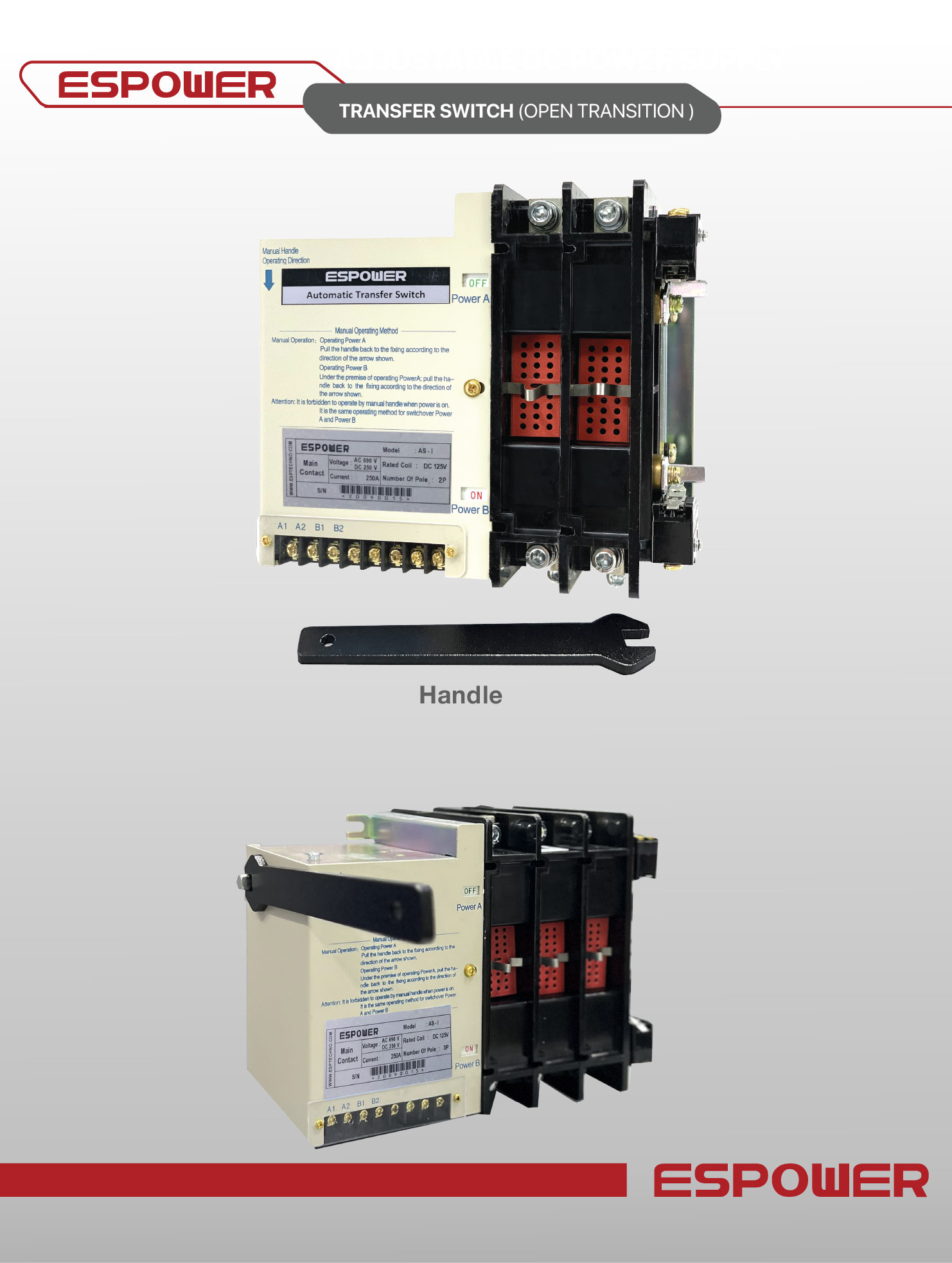 TRANSFER SWITCH (OPEN TRANSITION)